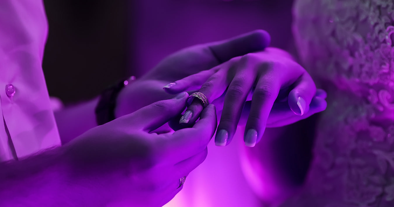 An Engagement ring, also known as a betrothal ring